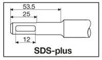 Бур SDS-PLUS с 4-мя режущими кромками MILWAUKEE 4932430437